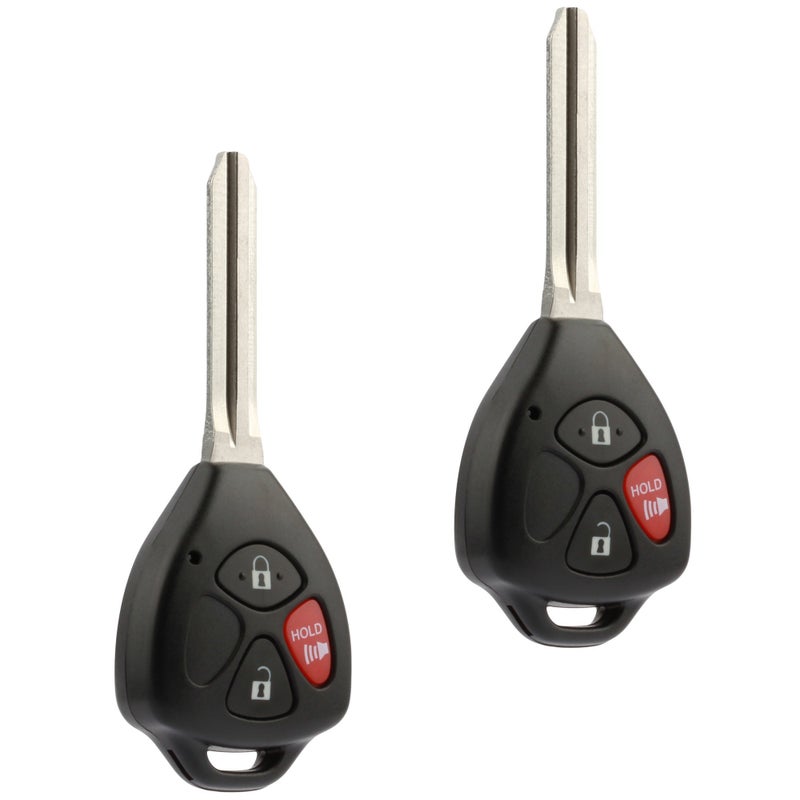 Key fits 20072013 Toyota Yaris  20052010 Scion TC Fob Keyless Entry Remote MOZB41TG Set of 2