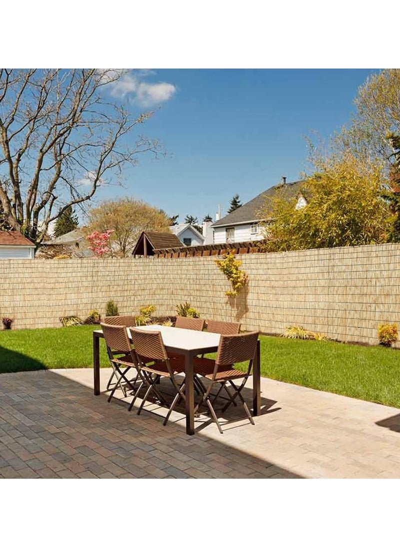 HOME TASTE ستائر الخيزران ستارة خيزران طبيعية ستائر نافذة قابلة لللف ظل نافذة رول خيزران طبيعي ظل الشمس للداخل والخارج (100X200 سم (1 قطعة)) - Image 4