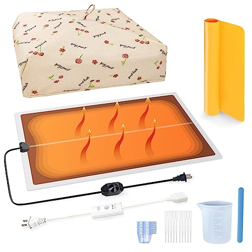 akisey Resin Molds Heating Mat Kit 26PCS: Epoxy Resin Curing Machine for Resin Molds Shorten Curing Time, Crafts w/Resin Drying Pad Silicone Mat Cover Timer Resin Supplies for DIY Lovers - Image 1