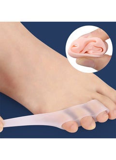 MIKO 2 Piece Pinky Gel Toe Separators, 3-Holes Toe Separators for Overlapping Toe,Toe Straightener Toe Correctors and Protect  - Image 5