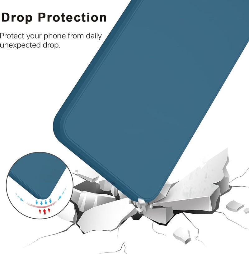 غطاء هاتف سيليكون لـ Honor magic 4 pro (لـ Honor magic 4 pro - أزرق) - Image 3