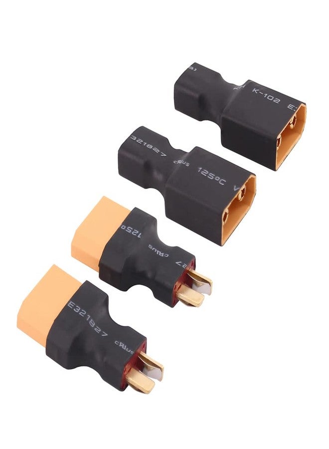 OliRC 4pcs XT90 to T-Plug Style Male Female RC Connector Adapter(C164-4) - Image 1