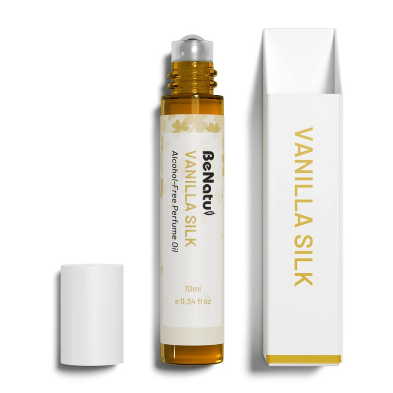 benatu Vanilla Perfume Oil Roll On for Women, Alcohol Free Eau de Parfum,Travel Size Essential Oil Body Fragrance, Long Lasting, Sweet Woody Scent, 10 ml - Image 1