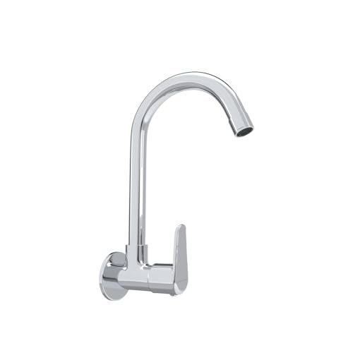 Johnson Bathrooms Johnson Sega Wall Mounted Brass Sink Cock| with 1 Wall Flange| Compact Sleek and Stylish| Faucet for Modern Kitchen| Cold Water only Kitchen Faucet - Image 3