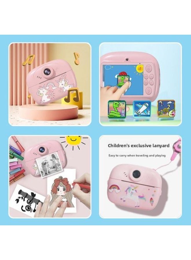 Instant Print Kids Camera – 12MP Digital Camera with 3 Rolls of BPA-Free Thermal Paper, 1080P Video, Dual Lens for Selfie Mode, Creative DIY Frames and Drawing, Rechargeable Battery, Fun Educational Toy for Boys and Girls Ages 3-12 - Image 2