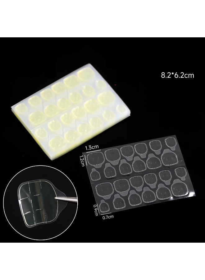 12 Sheets (28pcs) Double-Side Nail Adhesive Tabs,  with 12 Crystal stick, cleaning sponge, nail file Kalolary Nail Glue Stickers False Nail Jelly Gel Glue Tabs Nail Glue Transparent Flexible Adhesive Nails Tab for Manicure (12 Sheets) - Image 2