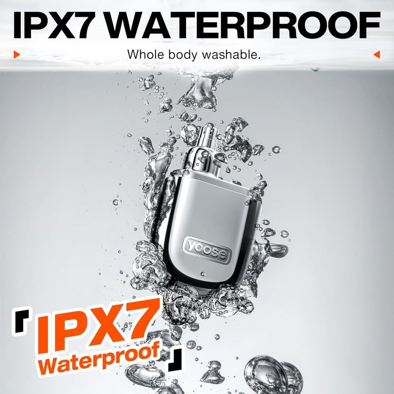 yoose Nose Trimmer, Portable Alloy Nose Hair Trimmer for Men Women, Rechargeable, Washable Nose Trimmer, Detachable Head, Easy to Clean, Travel Size, Dual Edged Blades, Painless Trimming, Blue - Image 5