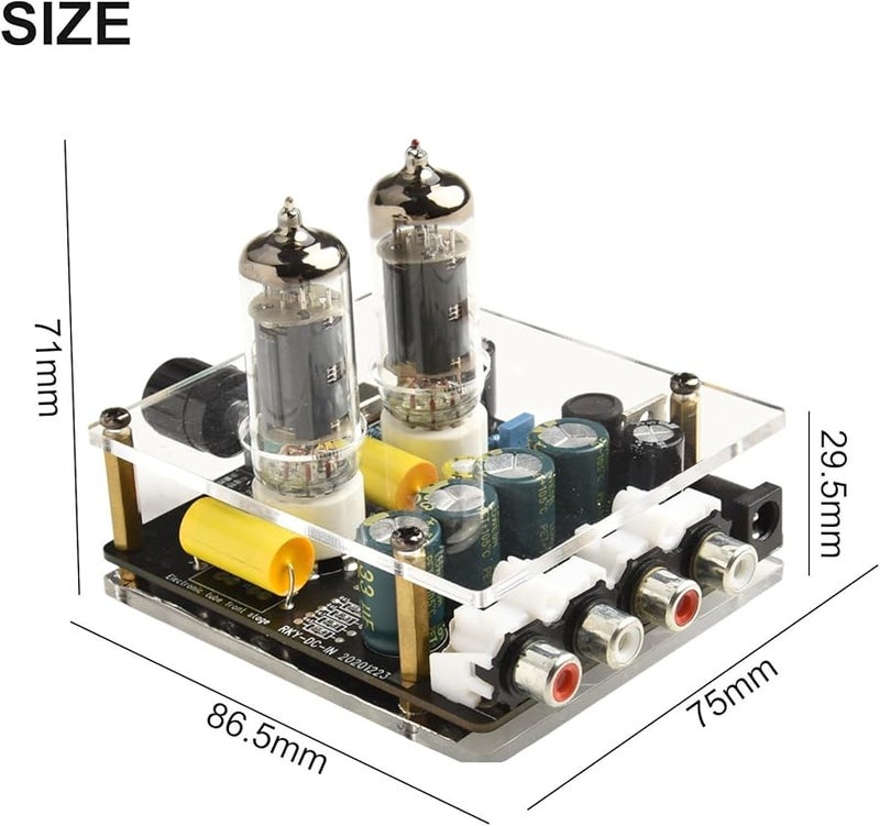 6A2 Vacuum Tube Preamplifier HiFi Preamp with Upgrade Circuit DC12V Power for Home Theater - Image 2