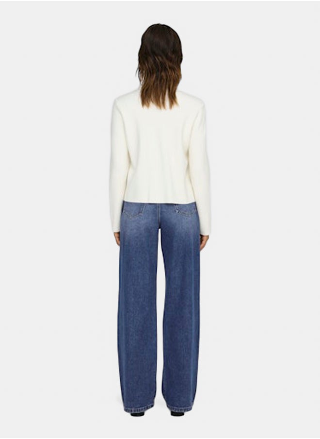 ONLY ONLY Womens Hope High Waist Wide Leg Jeans  - Image 5