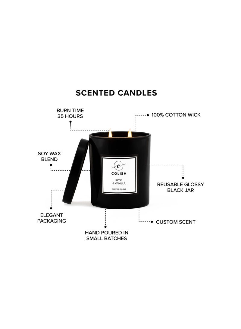 كوليش شمعة معطرة بالورد والفانيليا 230 جرام - Image 3