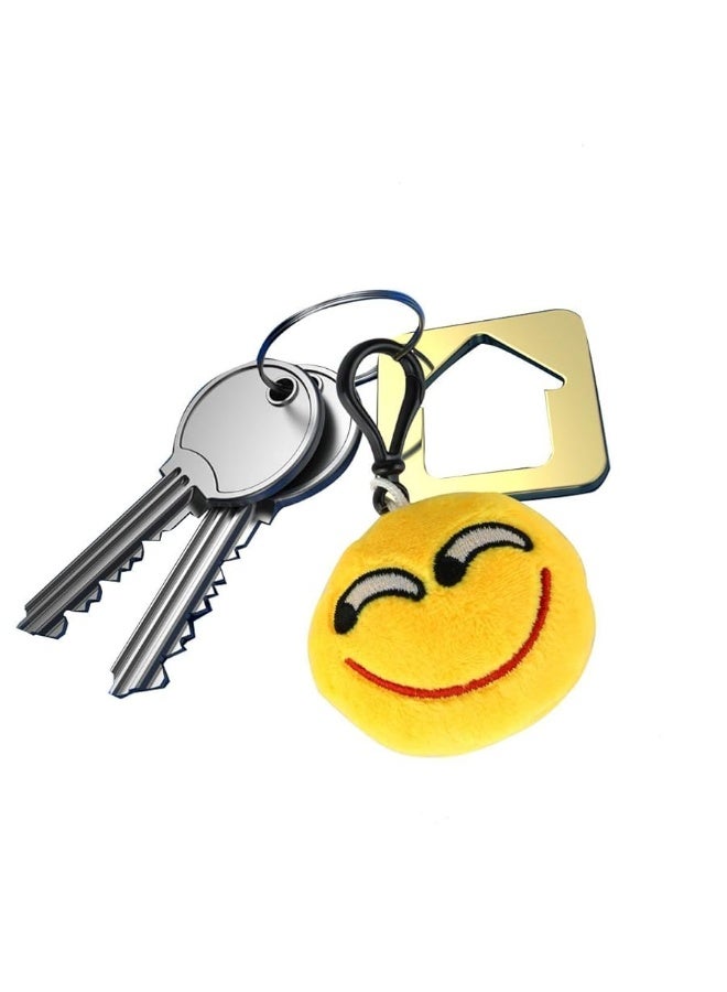 Dreampark Emoticon Keychain Mini Cute Plush Pillows, Party Favors for Kids Valentine's Day Gifts / Birthday Party Supplies, Emoticon Gifts Toys Carnival Prizes for Kids (64 Pack) - Image 1