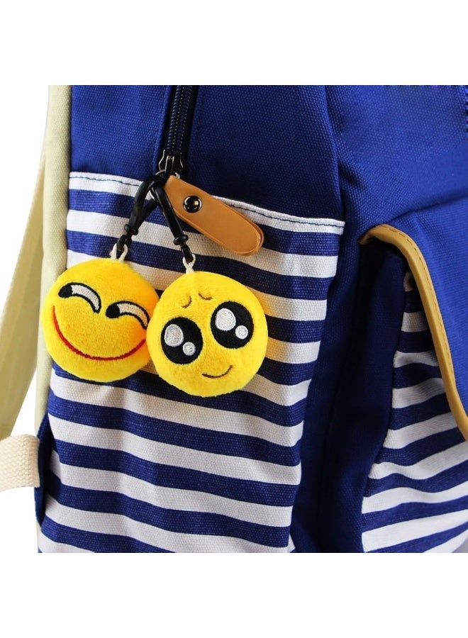 Dreampark Emoticon Keychain Mini Cute Plush Pillows, Party Favors for Kids Valentine's Day Gifts / Birthday Party Supplies, Emoticon Gifts Toys Carnival Prizes for Kids (64 Pack) - Image 5