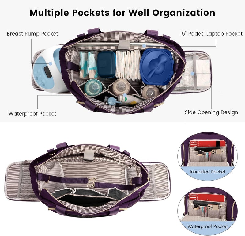 LOVEVOOK Breast Pump and Diaper Bag Set - Image 2