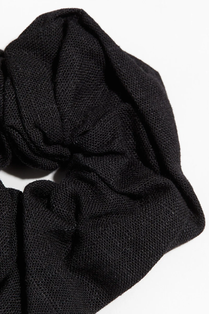 H&M Linen-blend scrunchie