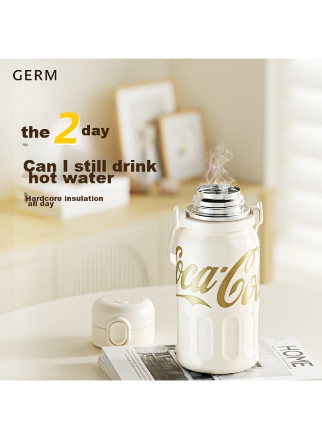 Germ Coca-cola Insulated Mug, Sports Water Bottle For Men And Women, Large Capacity Fitness Straw Cup, 850ml, Radiant Pink - Image 3