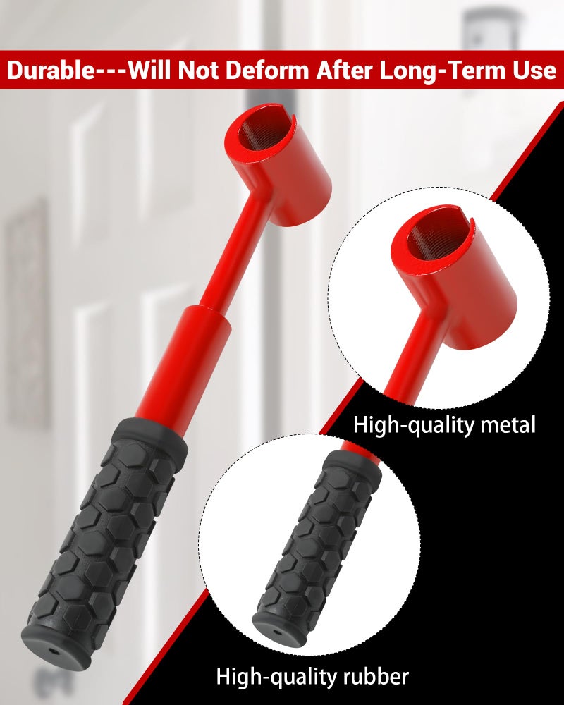 Tofcbye Upgraded Hinge Gap Adjustment Wrench Set, Heavy Door Hinge Adjustment Tool, 4 PCS Hinge Gap Adjusting Wrench, Tools used to adjust the gap between door chains and align door frames - Image 4