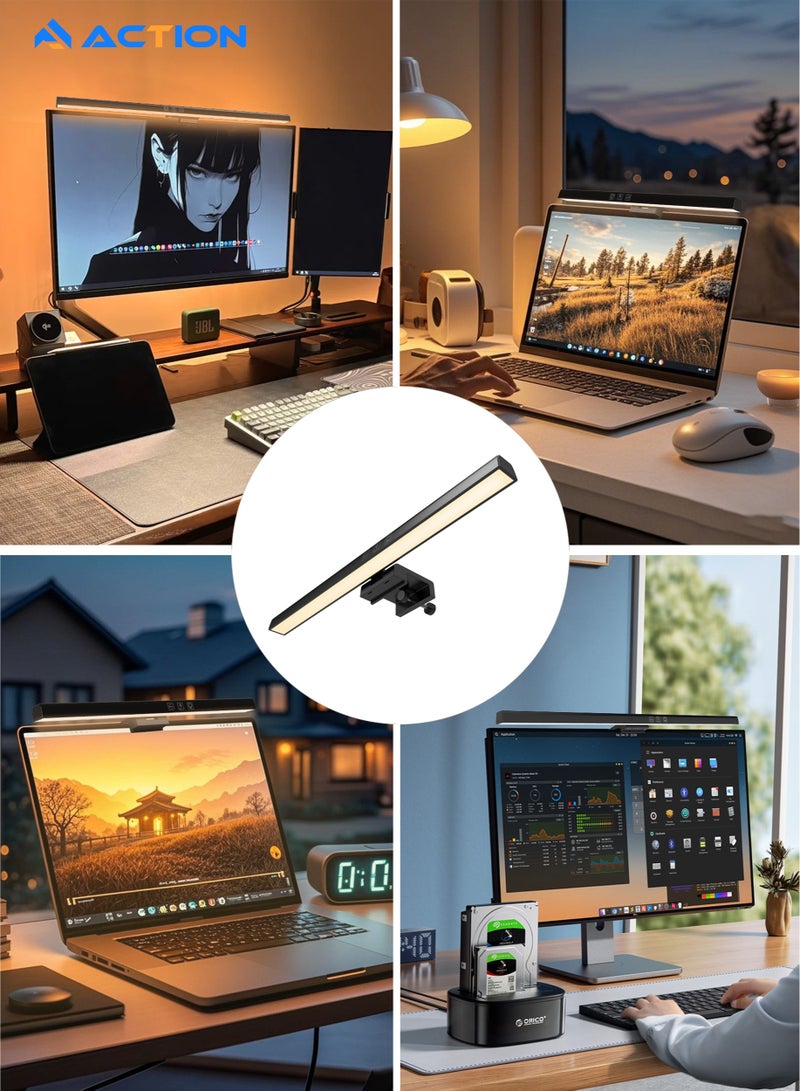 ACTION USB Powered Computer Monitor Laptop Lamp for Office/Home/Gaming/Desk with Adjustable Brightness/Color 330MM - Image 2