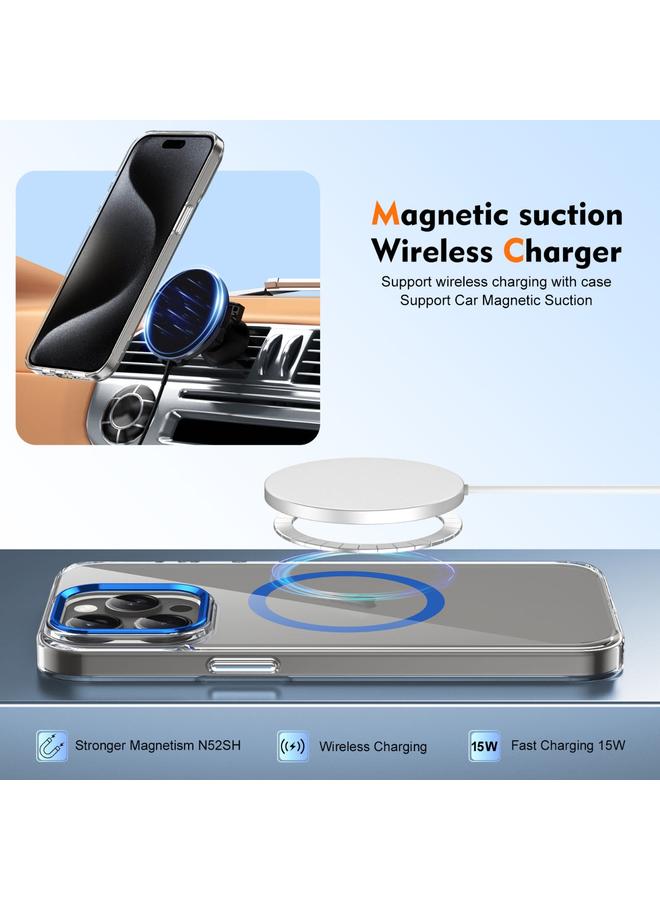 زبون جراب لهاتف iPhone 13 Pro Max Ice Feel HD شفاف MagSafe PC غطاء كامل للهاتف - Image 4