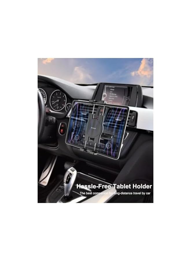 Green Tiger CD Slot Car Tablet Mount, 360° Rotatable CD Player Car Tablet & Phone Holder for iPad Pro 9.7, 11, 12.9 Air Mini 5 4 3 2, Samsung Galaxy Tabs, Switch, iPhone, More 4-13" Cell Phones and Tablets - Image 2