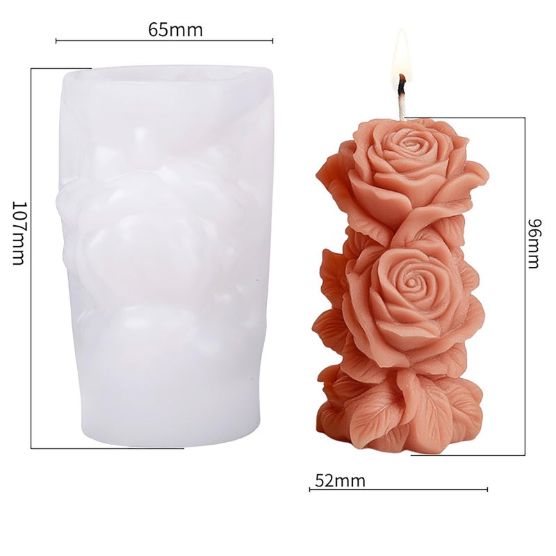 EVERELAM Succulent Flower Silicone Wave Spiral Candle Mold - Silicone Resin Casting Molds for Candle & Resin & Soap Craft Supplies - Image 2