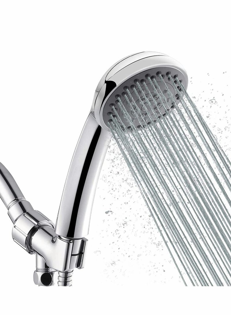 KASTWAVE Handheld Shower Head, 5 Settings High Pressure Powerful Water Spray Shower Head with Stainless Hose and Adjustable Mount - Ideal Against Low Pressure Water Flow  - Image 1