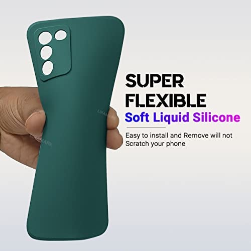 LIRAMARK Silicone Soft Back Cover Case for Realme 9 SE 5G (Silicone Green) - Image 4