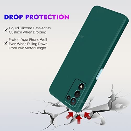 LIRAMARK Silicone Soft Back Cover Case for Realme 9 SE 5G (Silicone Green) - Image 5