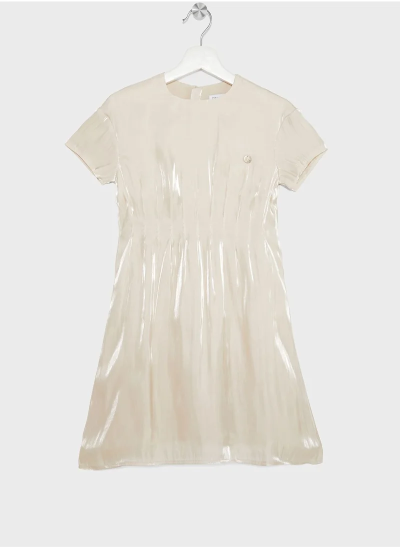 Calvin Klein Jeans Youth Pleated Dress