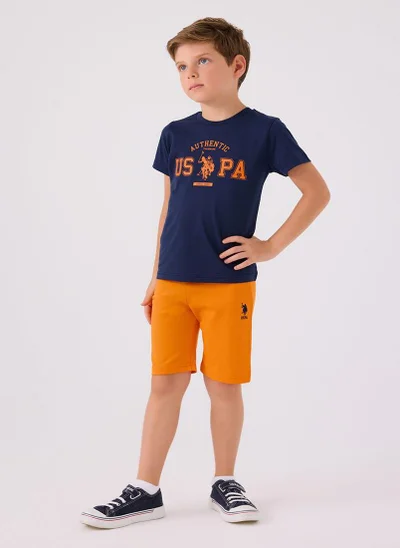 U.S. Polo Assn. U.S. Polo Assn. Boys Navy Bermuda Set