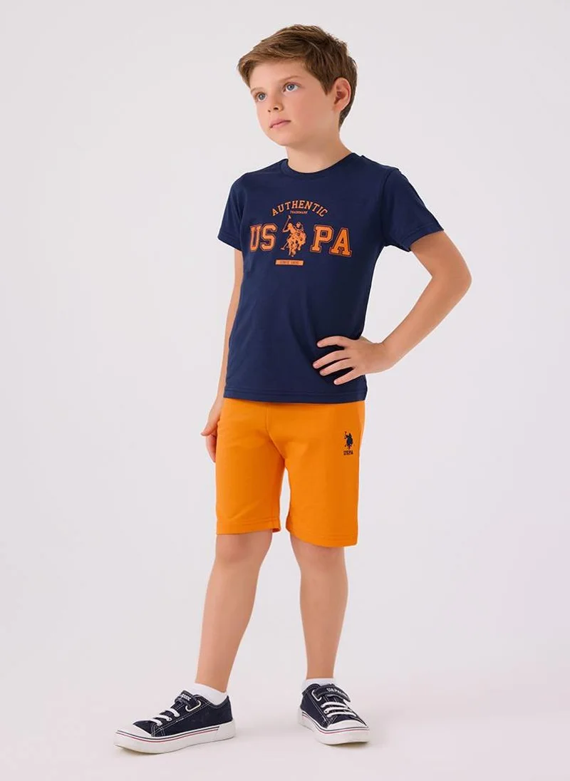 U.S. Polo Assn. U.S. Polo Assn. Boys Navy Bermuda Set