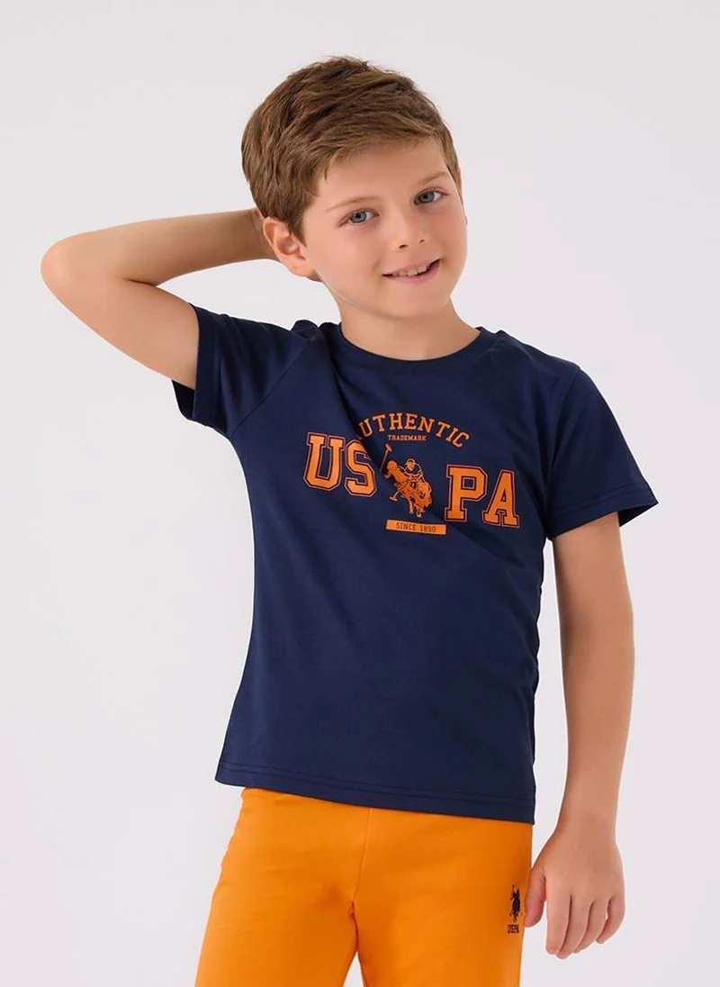 U.S. Polo Assn. U.S. Polo Assn. Boys Navy Bermuda Set