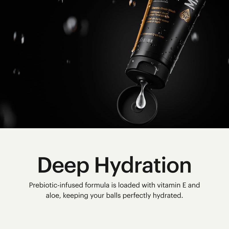 MANSCAPEDÂ® Crop CleanserÂ® Groin Wash, Menâ€™s UltraPremium Invigorating Formula for Below-The-Waist Cleaning, Refreshing Shower Gel For Men Infused with Vitamin E and Aloe, Vegan body wash (6 oz) - Image 3