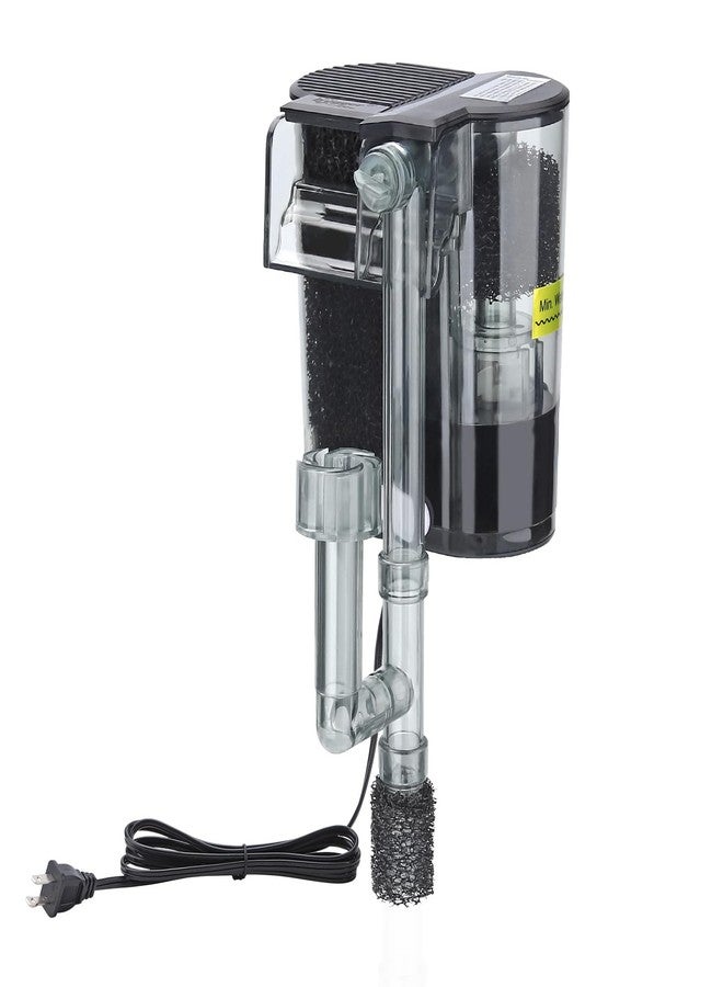 hygger Hang On Back Aquarium Filter, Small Fish Tank Filter Waterfall Filtration System, Adjustable Water Flow with Surface Skimmer, Replaceable Sponge Quiet Hanging Filter for Tank Up to 5 Gal - Image 1
