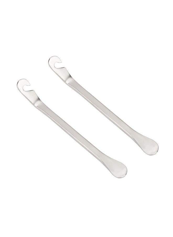 yongsheng 4PCS Bike Tire Lever, Portable Bicycle Tire Lever Hardened Carbon Steel Spoon Bike Tire Repair-Carbon Steel Bicycle Spoon Levers  - Image 3