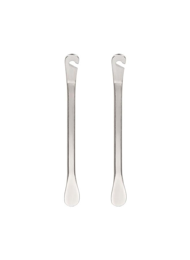 yongsheng 4PCS Bike Tire Lever, Portable Bicycle Tire Lever Hardened Carbon Steel Spoon Bike Tire Repair-Carbon Steel Bicycle Spoon Levers  - Image 2