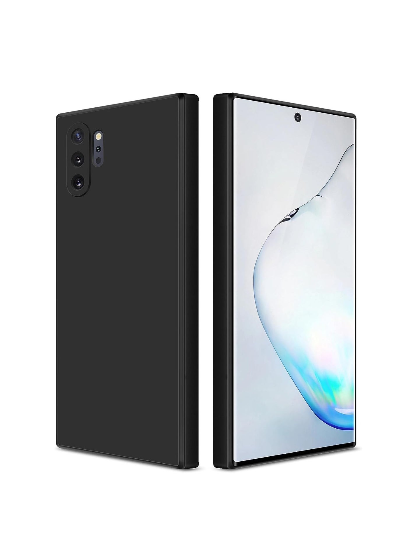 DUSALA Samsung Galaxy Note 10 Plus Case Cover soft TPU Transparent Silicone Gel Back Protective slim fit camera protection case Designed for Samsung Galaxy Note 10 Plus (Black)