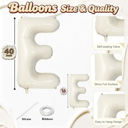 Togvu 40 Inch Beige WELCOME HOME Letter Balloon for Housewarming Party Decoraction Large Cream White HOME Foil Balloon Banner New Home Balloon Sign for Sweet Homecoming Celebration Welcome Home Baby Decor - Image 5