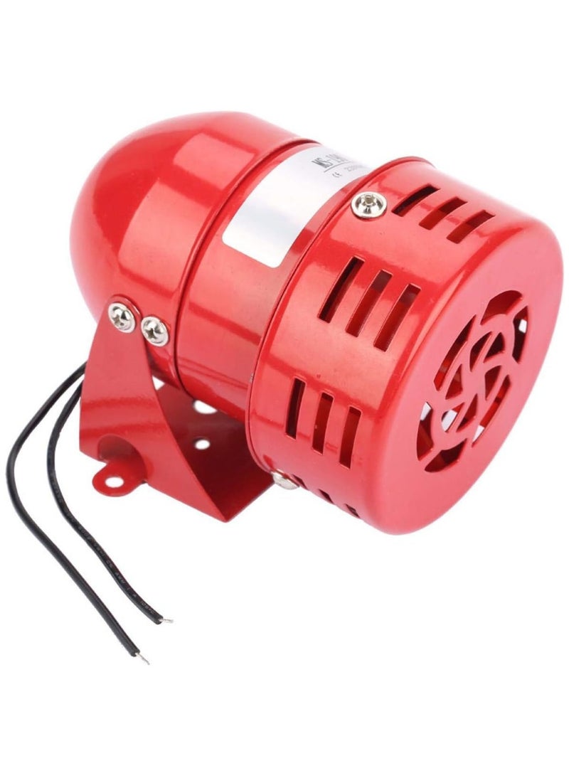 Industrial Engine Alarm Bell MS-190 Red Engine Alarm 220V 120DB Horn Continuous Sound Siren for Factory, Residential Area, Commercial Street - Image 1
