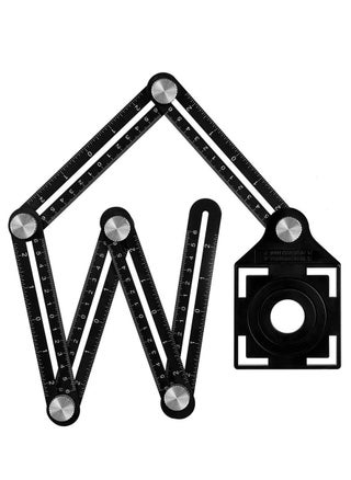 Multi Angle Measuring Ruler, Aluminum Alloy Template Tool Drill Guide Ceramic Tile Hole Punch Locator, 6 Fold Measuring Tool for DIY Handymen Builders Carpenters, Tilers, Craftsmen - pzsku/Z26B5A0FC6D10CFEA30B5Z/45/1743599164/ae04f8fe-97ee-4306-97eb-677ca77e1164