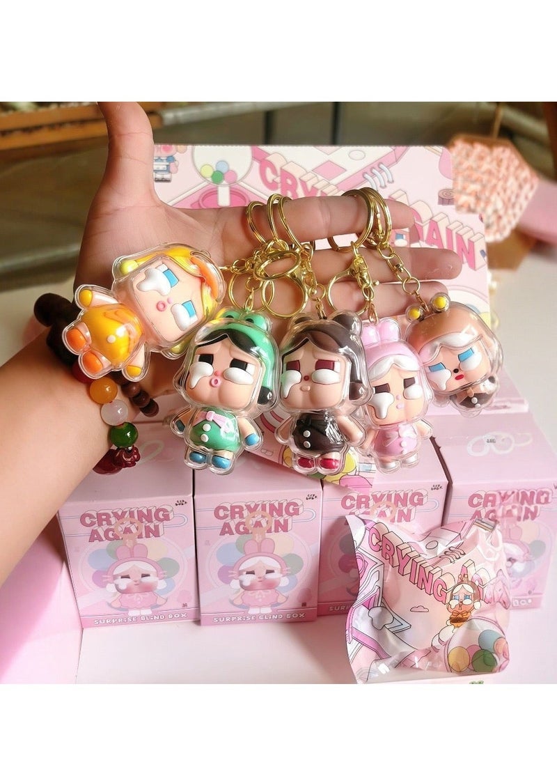 LABUBU Crybaby LABUBU Keychain Blind Box – Cute Mini Plush Collectible (6 characters series) - Image 5