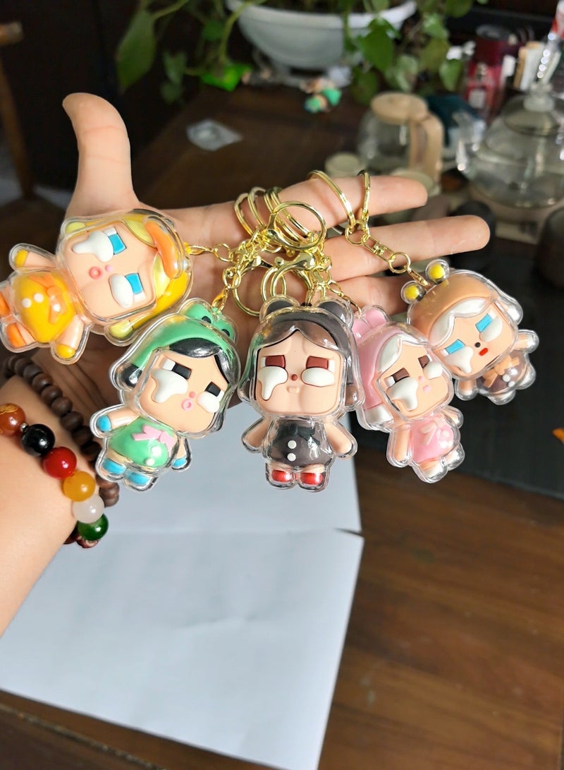 LABUBU Crybaby LABUBU Keychain Blind Box – Cute Mini Plush Collectible (6 characters series) - Image 4