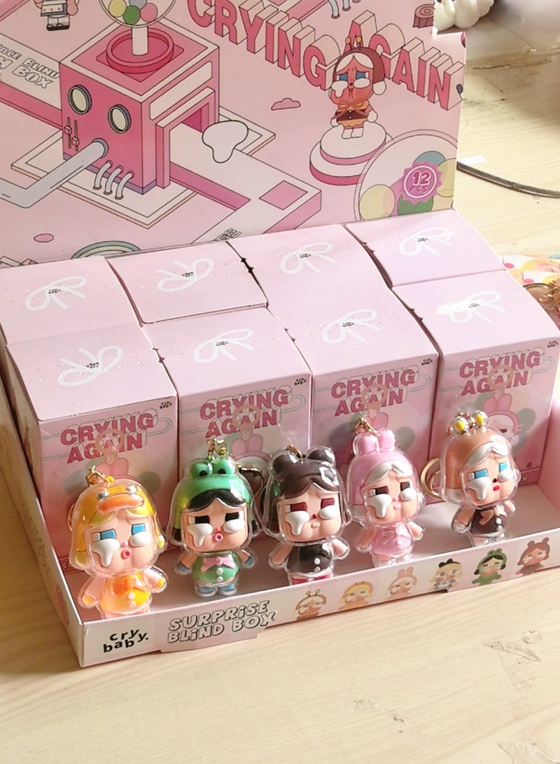 LABUBU Crybaby LABUBU Keychain Blind Box – Cute Mini Plush Collectible (6 characters series) - Image 3