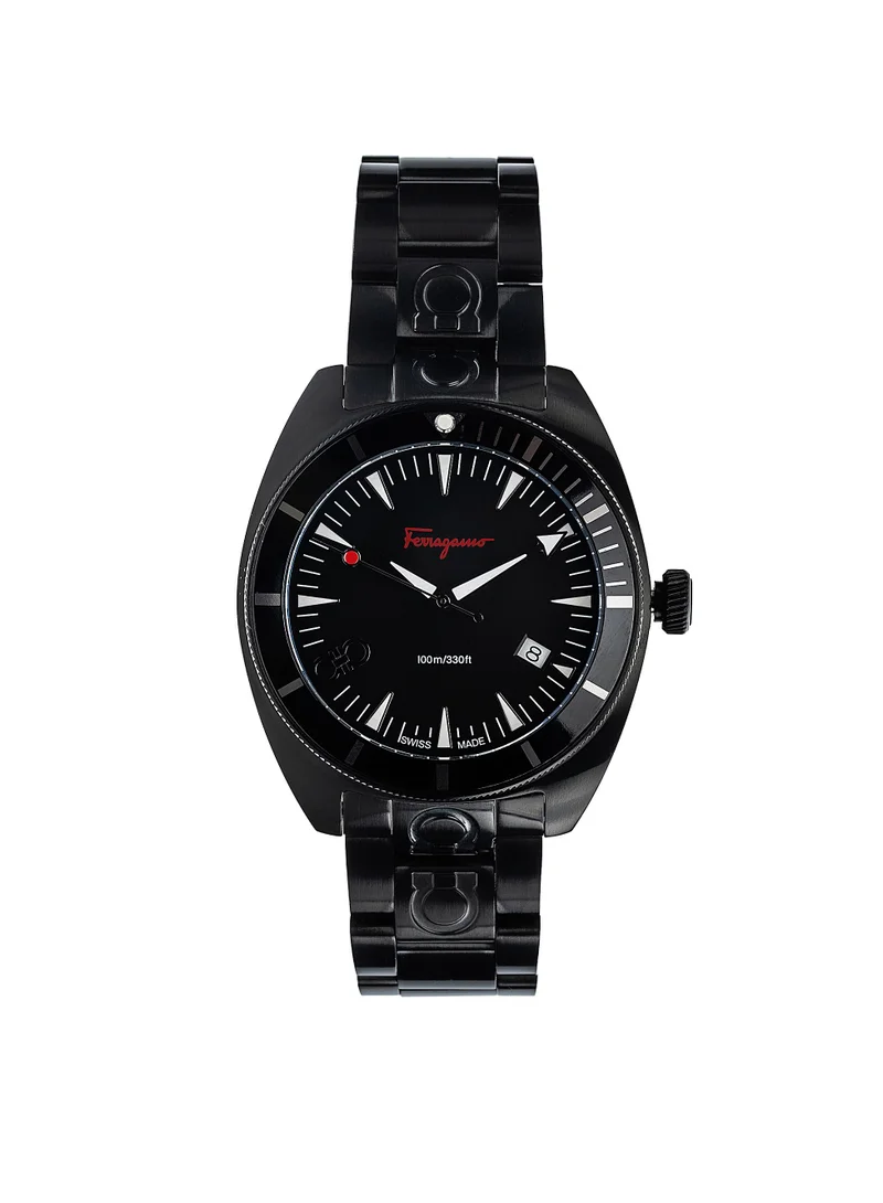 Ferragamo Experience Black Dial Watch