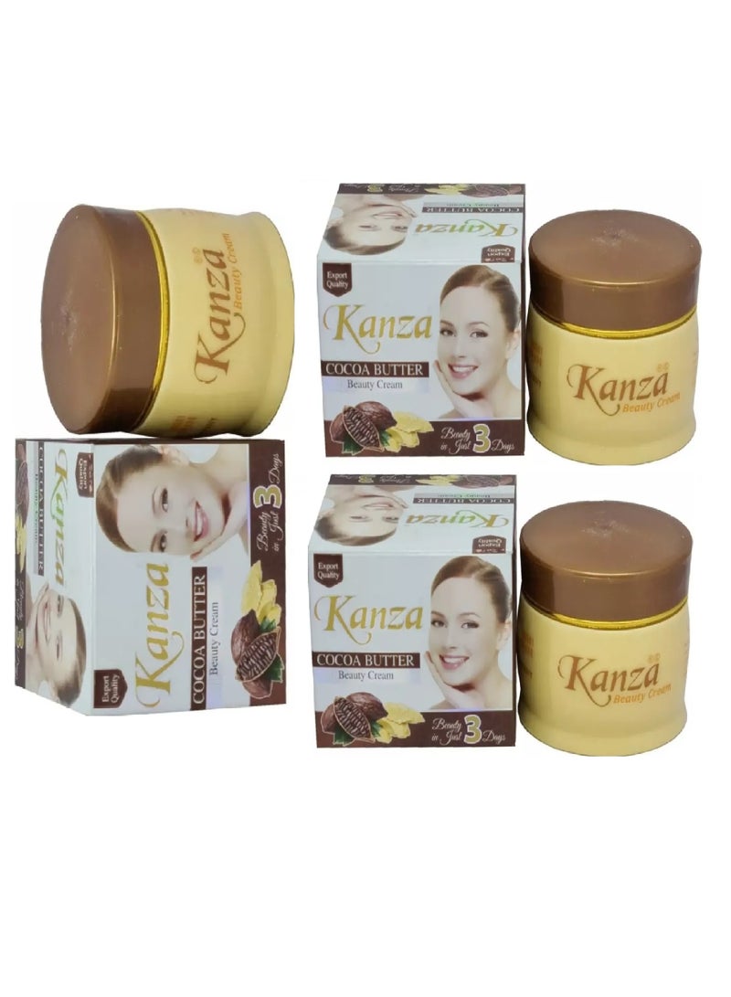 كنزه 3قطع من كريم الجمال لتفتيح بزبدة الكاكاو 3X50 جرام - Image 2
