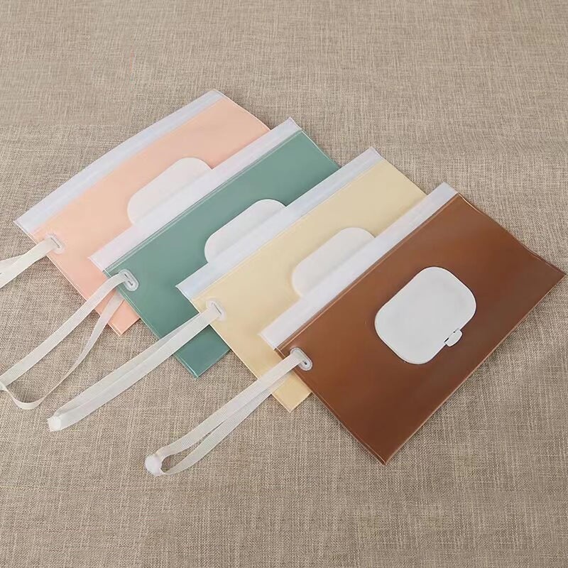 WedFeir 4pcs Baby Wipe Dispenser for Travel Portable Refillable Baby Wipes Container for Diaper Wipe Dispenser Reusable Travel Wet Wipe Pouch for Outdoor Camping Hiking - Image 3