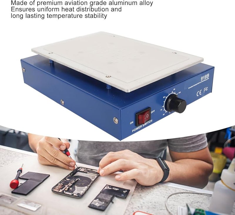 Xiuganpow 297qg35ut 13 450W محطة لحام مسبقة التسخين بميكروكمبيوتر من سبائك الألومنيوم LED لوح ساخن للحام - Image 4