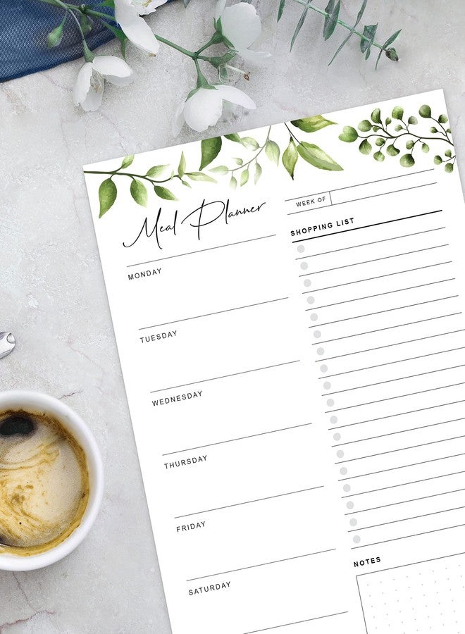 Paper Play Magnetic Meal Planning Pad for Fridge 52 Undated Tear-off Sheets, 6x9 Inch Meal Planning Notepad for Meal Planner & Grocery List with Magnet, Weekly Meal Planner with Tear Off Shopping List - Image 2