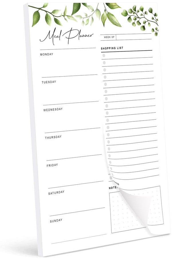 Paper Play Magnetic Meal Planning Pad for Fridge 52 Undated Tear-off Sheets, 6x9 Inch Meal Planning Notepad for Meal Planner & Grocery List with Magnet, Weekly Meal Planner with Tear Off Shopping List - Image 1