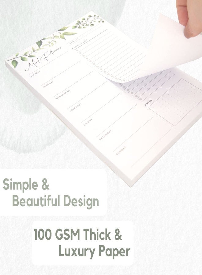Paper Play Magnetic Meal Planning Pad for Fridge 52 Undated Tear-off Sheets, 6x9 Inch Meal Planning Notepad for Meal Planner & Grocery List with Magnet, Weekly Meal Planner with Tear Off Shopping List - Image 3