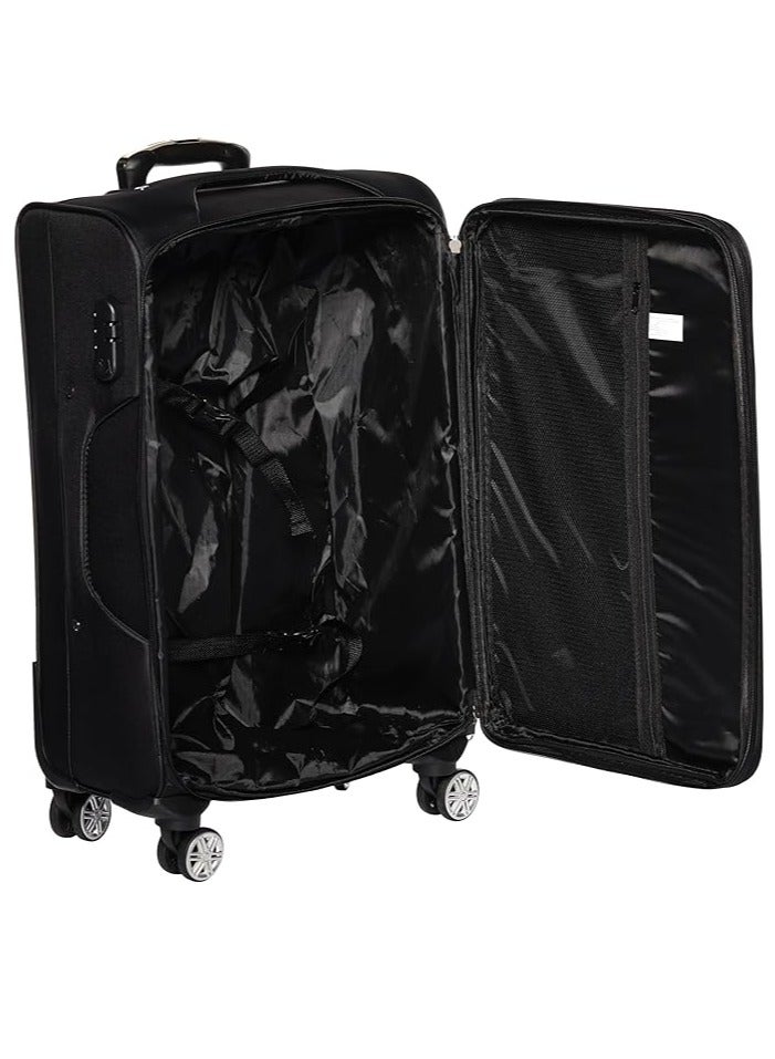Polo 3 Piece Spinner Luggage Set 20/24/28 Inch Oxford Cloth Polyester Interior 3 Pieces Black - Image 5